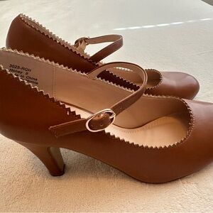 Brown Mary Jane Heels